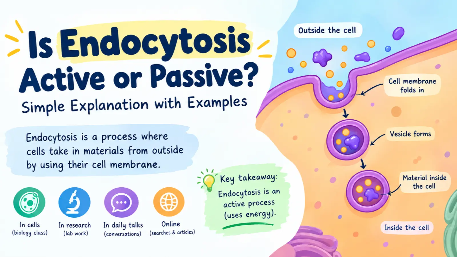 Is Endocytosis Active or Passive