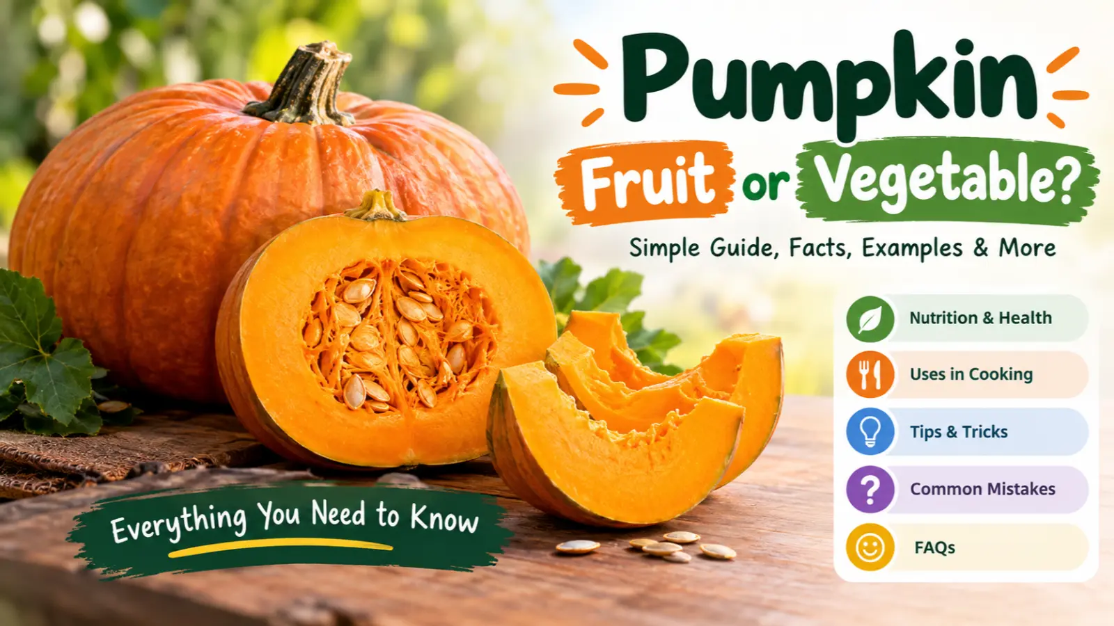 Pumpkin Fruit or Vegetable