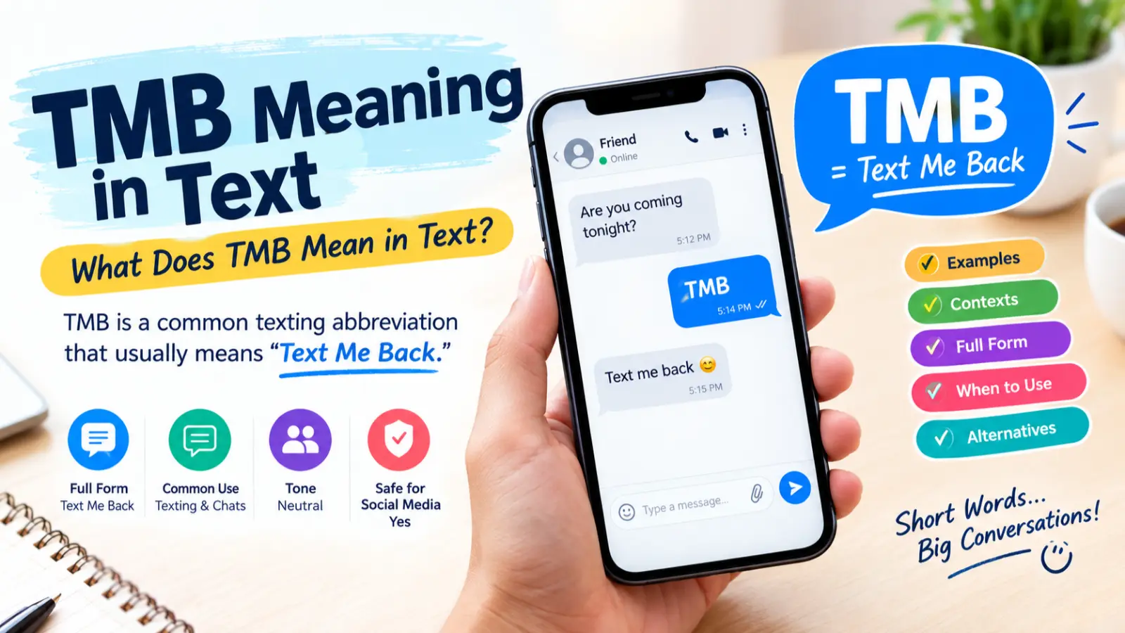 TMB Meaning in Text