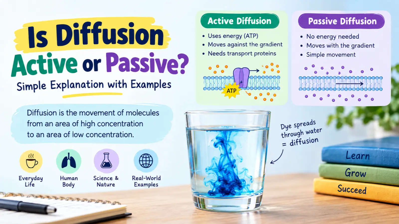 Is Diffusion Active or Passive