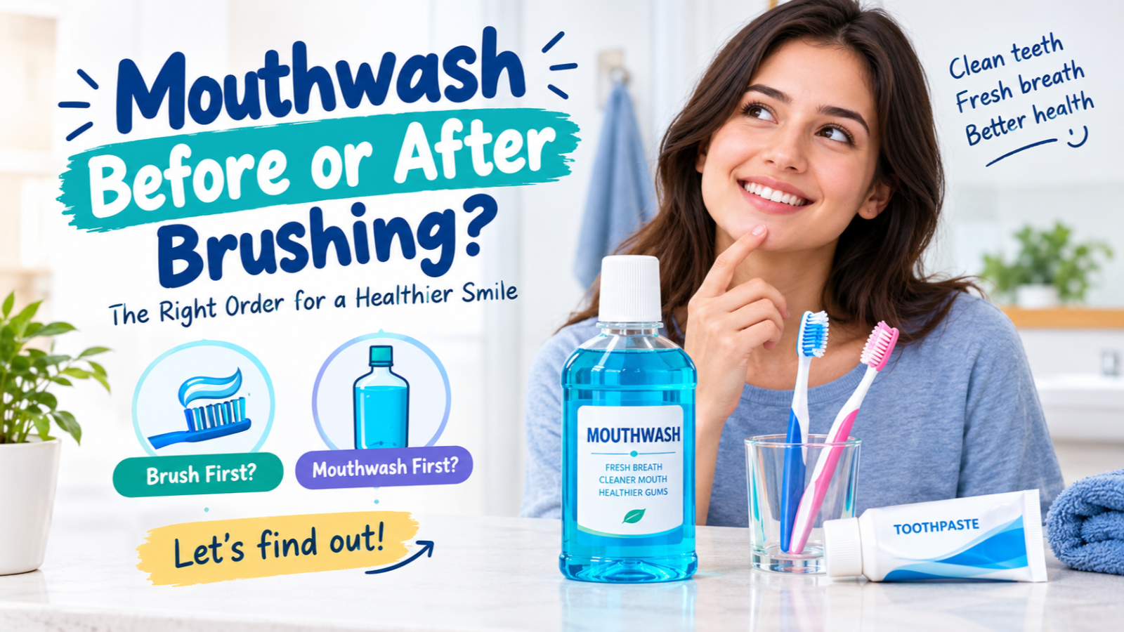 Mouthwash Before or After Brushing