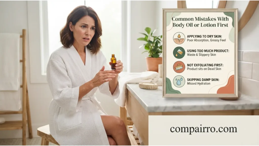 Common Mistakes With Body Oil or Lotion First