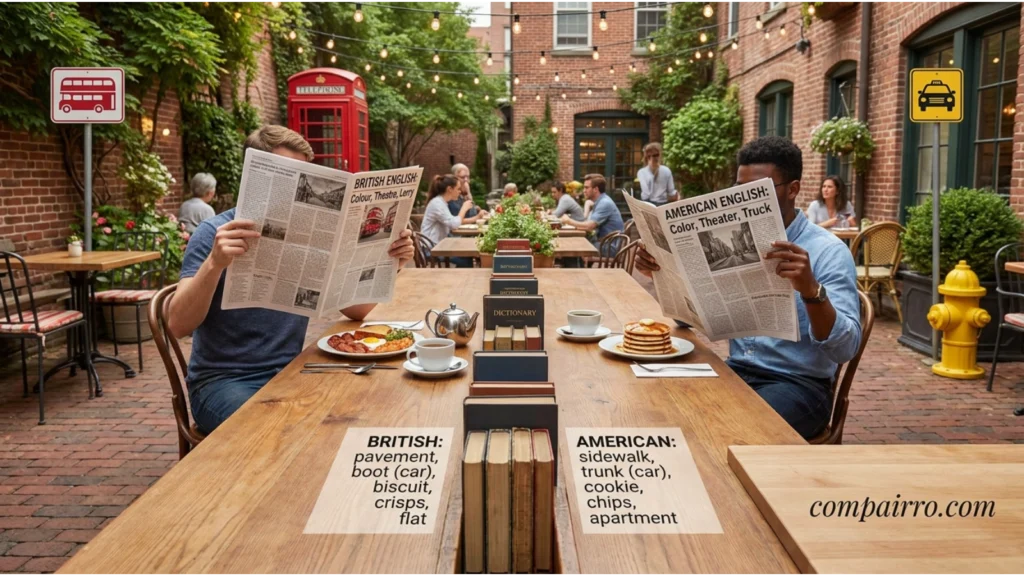 BRITISH ENGLISH VS AMERICAN ENGLISH USAGE