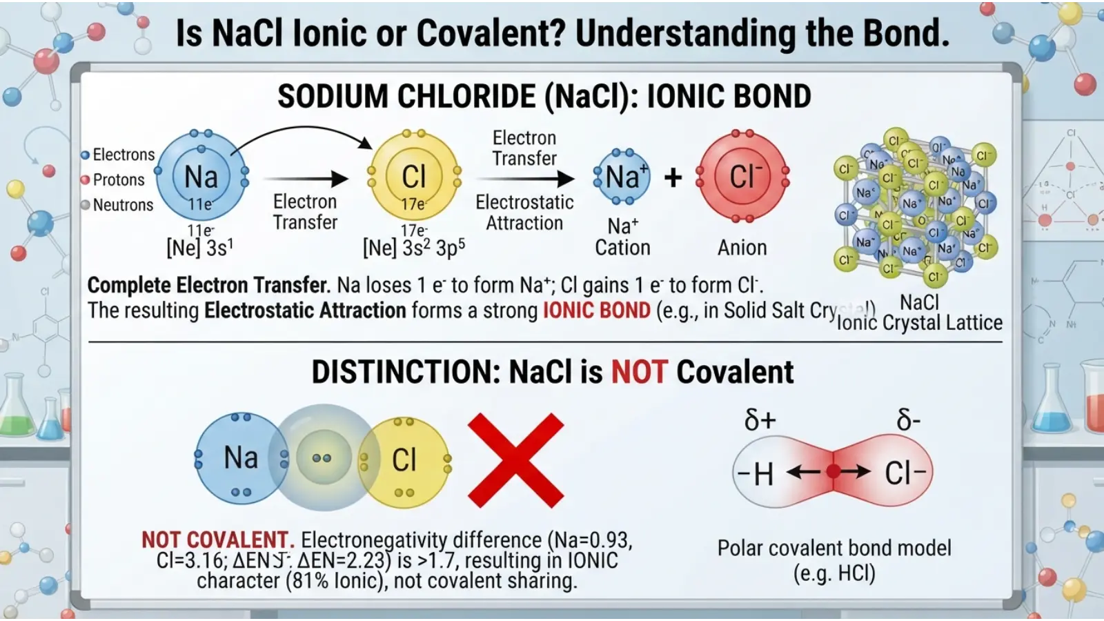 Is NaCl Ionic or Covalent