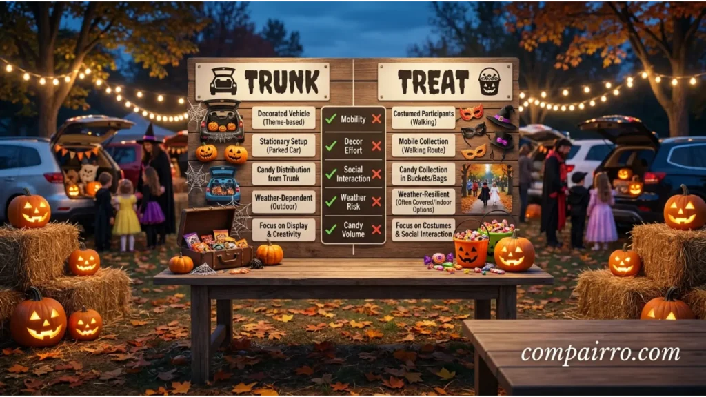 Comparison Table: Trunk or Treat