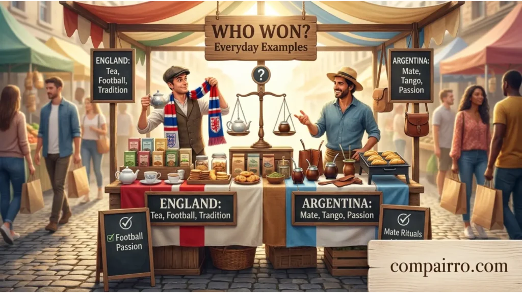 Who Won England or Argentina in Everyday Examples