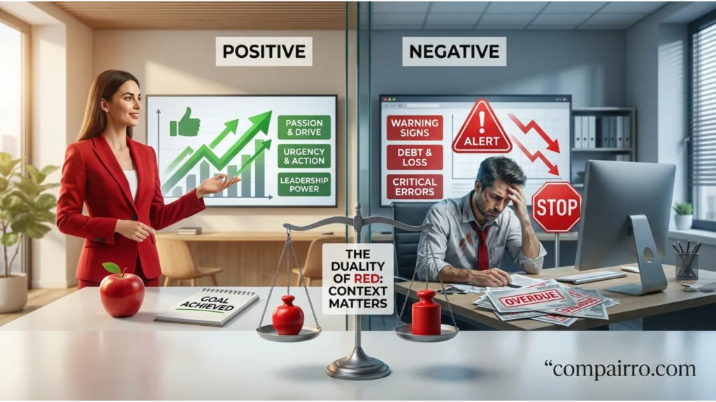 Is Red Positive or Negative in Professional Life?
