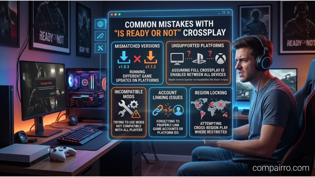 COMMON MISTAKES WITH IS READY OR NOT CROSSPLAY
