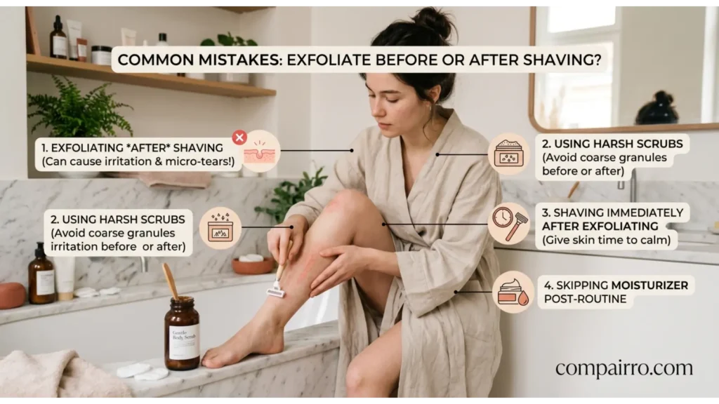 Common Mistakes With Exfoliate Before or After Shaving