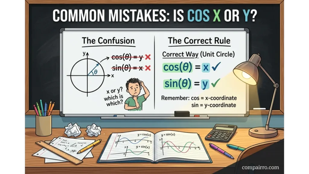 Common Mistakes With Is Cos X or Y