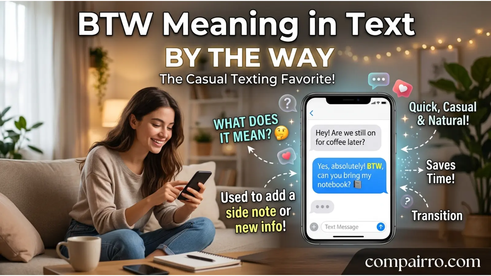 BTW Meaning in Text