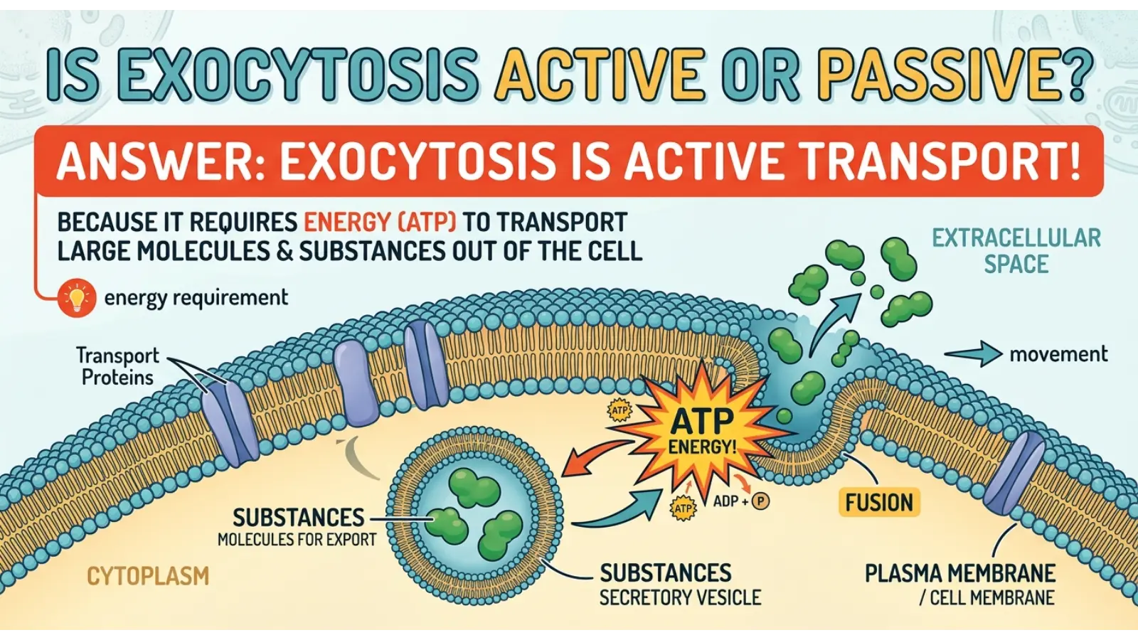 Is Exocytosis Active or Passive