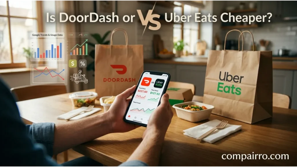 Is DoorDash or Uber Eats Cheaper? – Google Trends & Usage Data