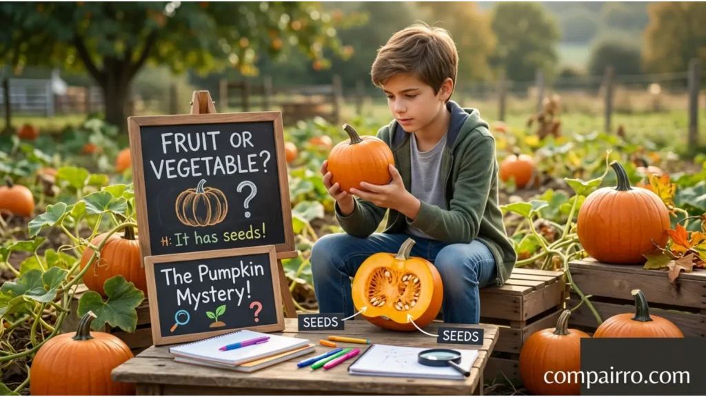 Pumpkin Fruit or Vegetable for Students or Beginners