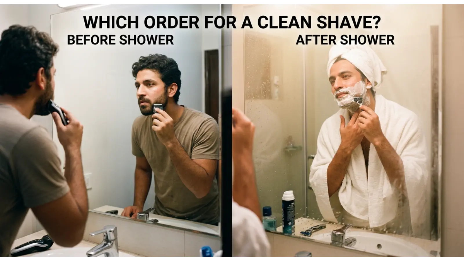 Shave Before or After Shower