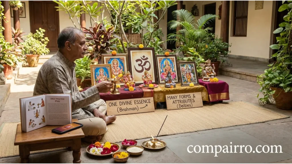 Is Hinduism Monotheistic or Polytheistic in Everyday Examples?