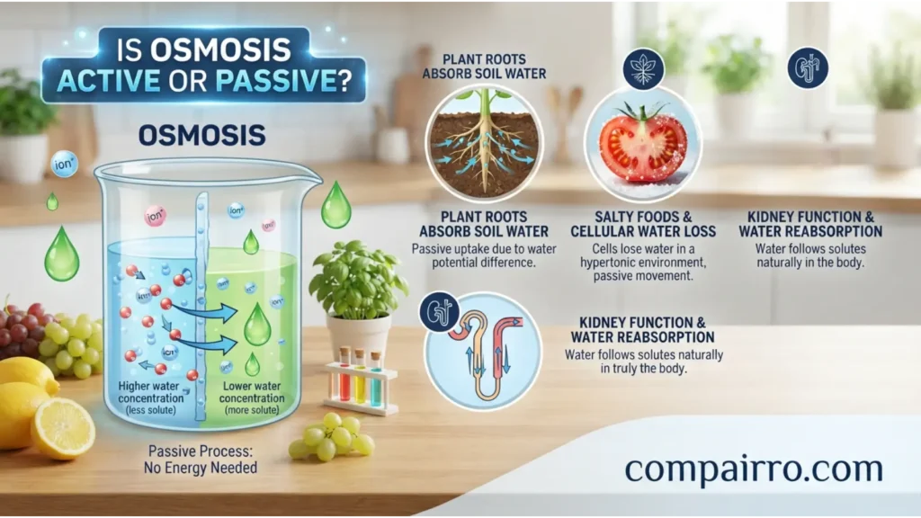 Is Osmosis Active or Passive in Everyday Examples?
