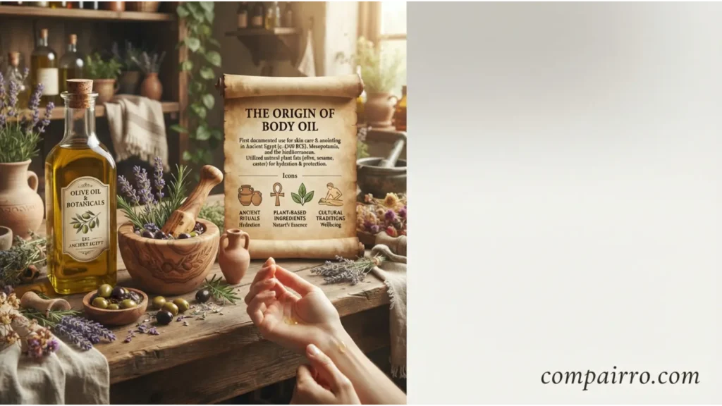The Origin of Body Oil or Lotion First
