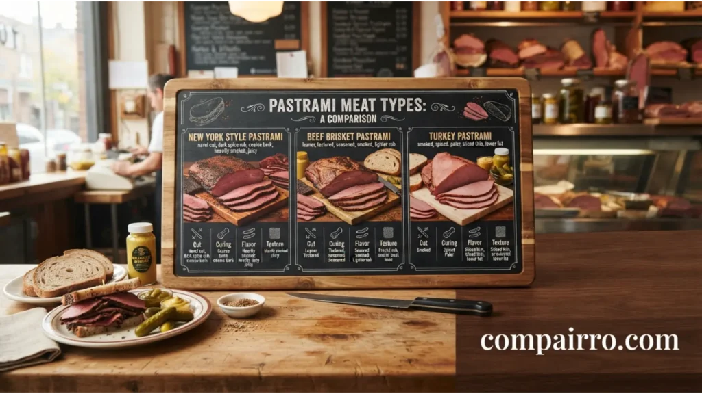 Comparison Table: Pastrami Meat Types