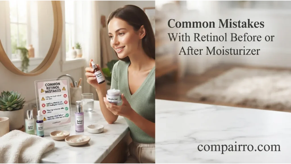Common Mistakes With Retinol Before or After Moisturizer
