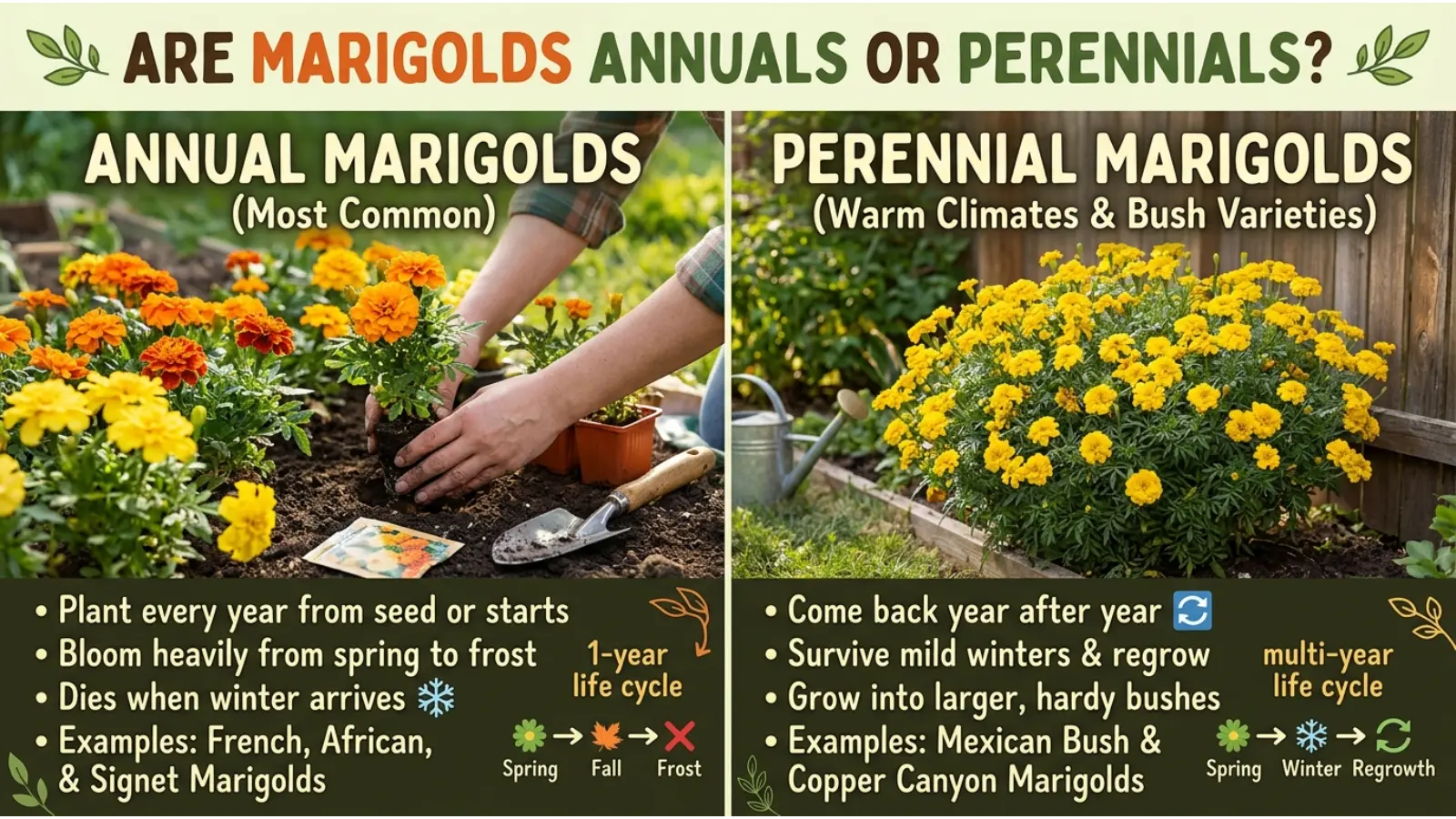 Are Marigolds Annuals or Perennials