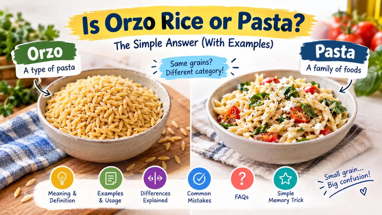 Is Orzo Rice or Pasta