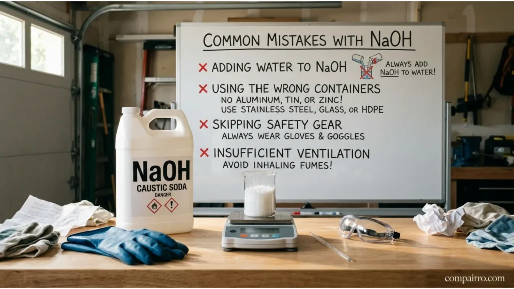 Common Mistakes With NaOH