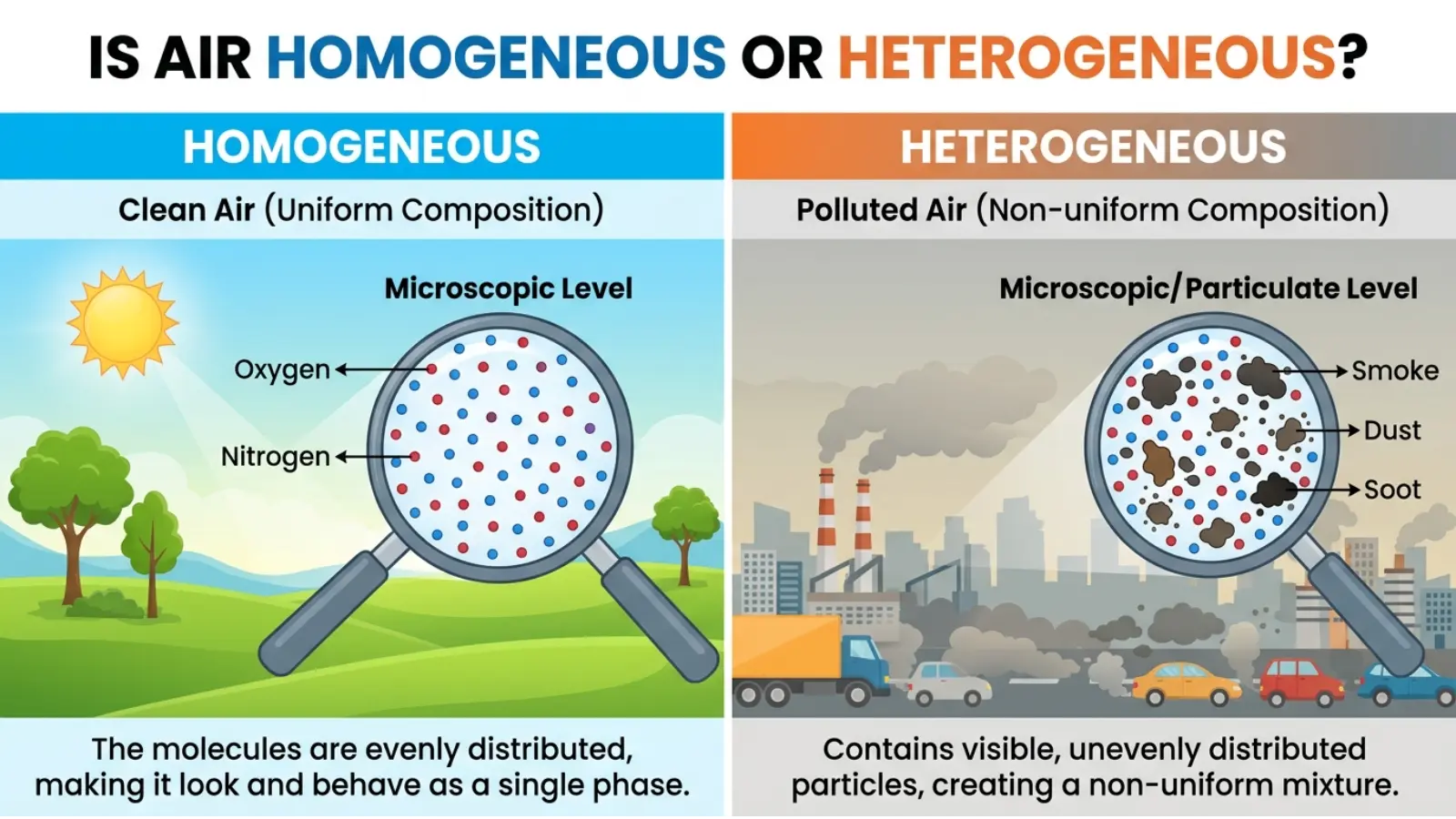 Is Air Homogeneous or Heterogeneous