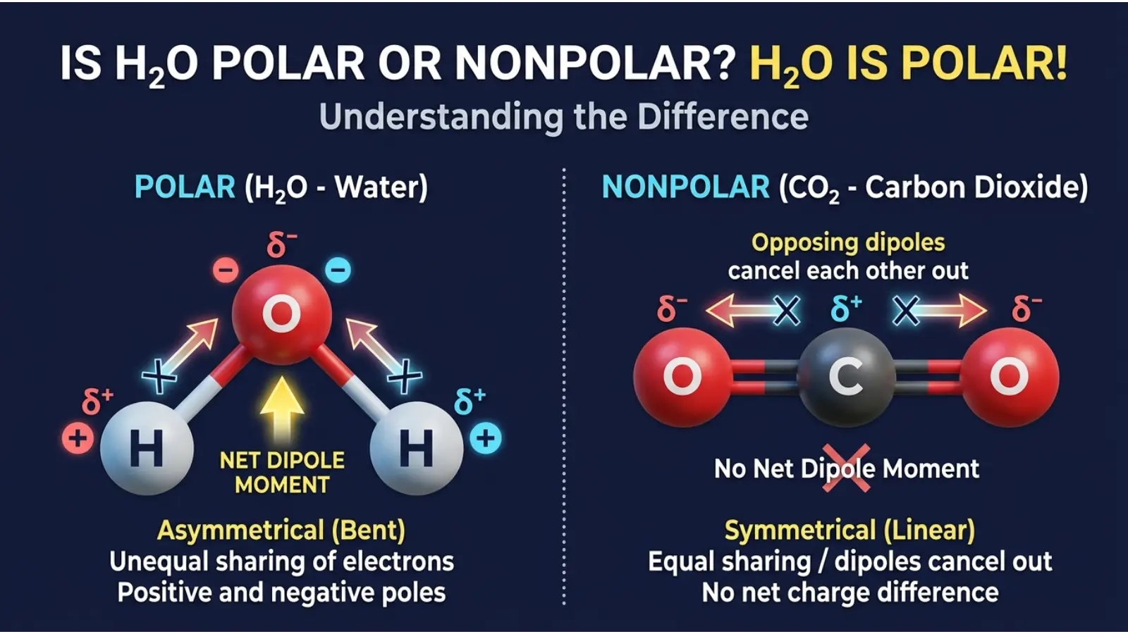 Is H2O Polar or Nonpolar