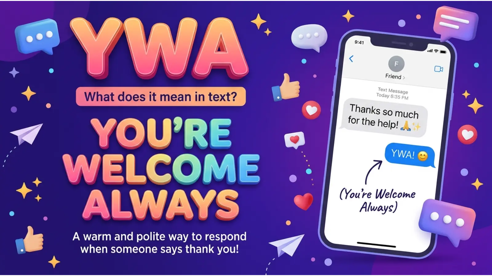 YWA Meaning in Text
