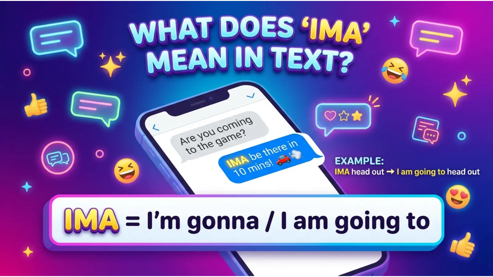IMA Meaning in Text
