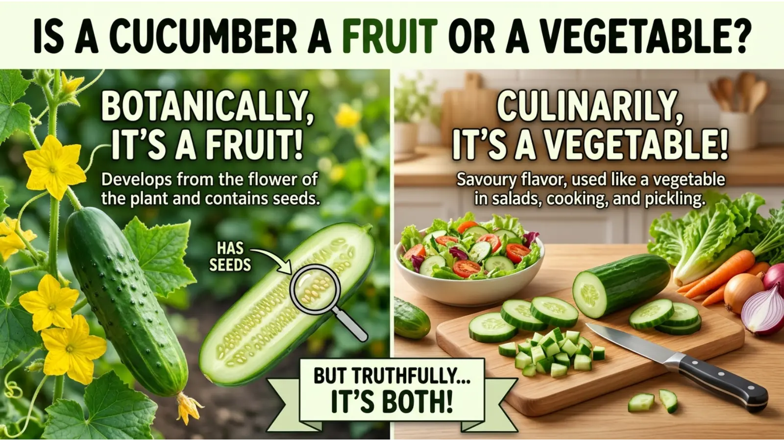 Cucumber a Fruit or Vegetable