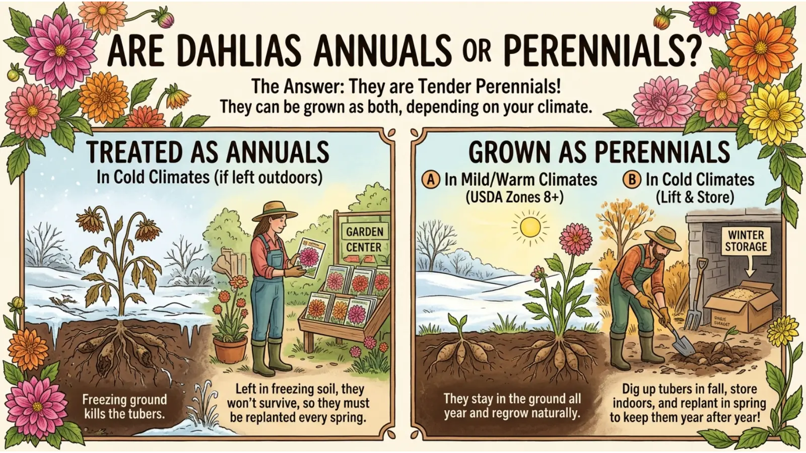 Are Dahlias Annuals or Perennials