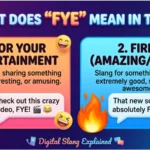 FYE Meaning in Text