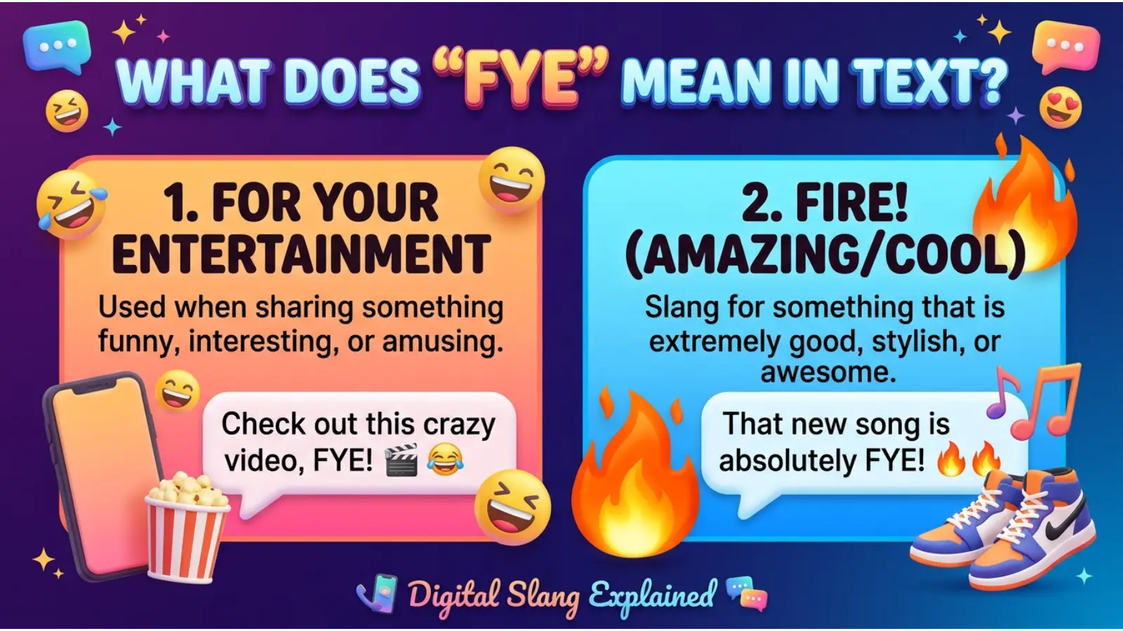 FYE Meaning in Text