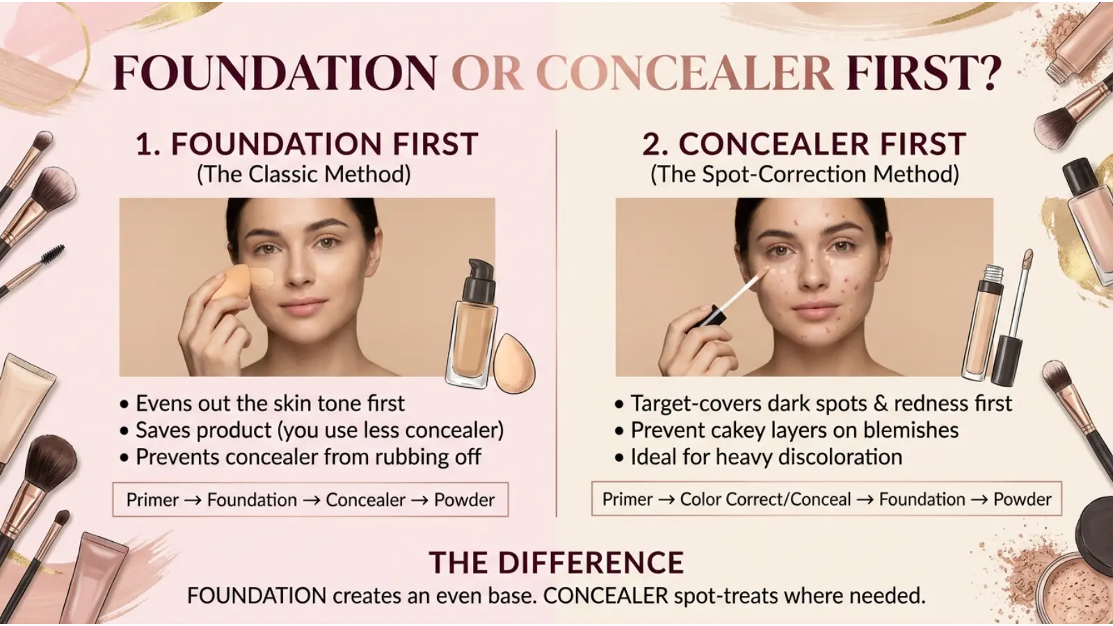 Foundation or Concealer First