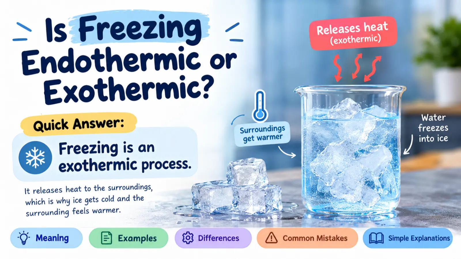 Is Freezing Endothermic or Exothermic