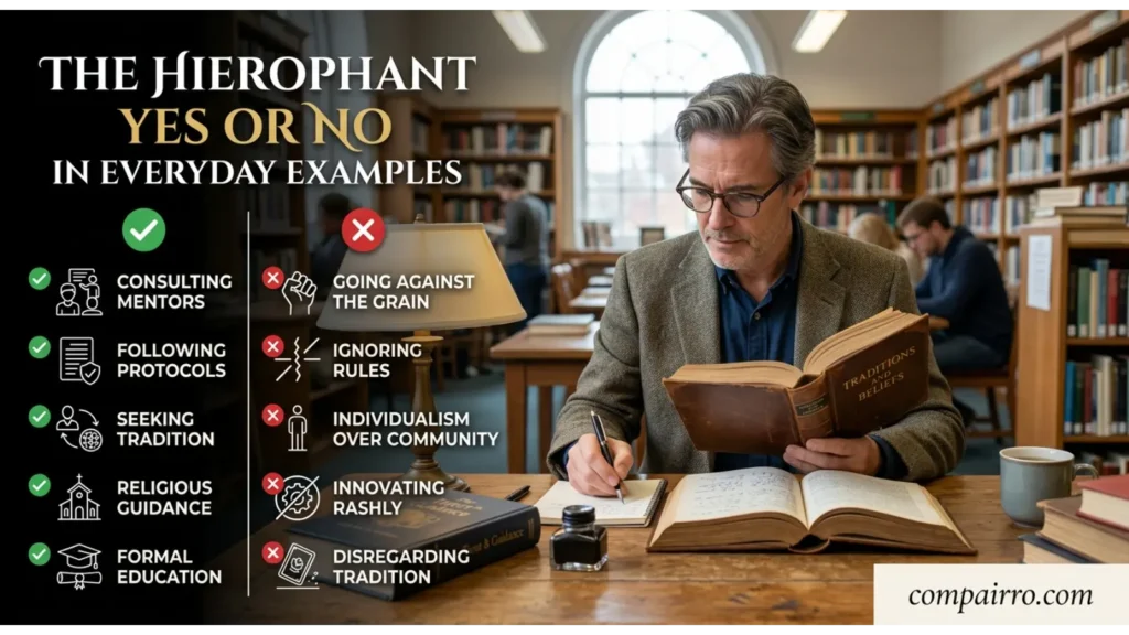 The Hierophant Yes or No in Everyday Examples