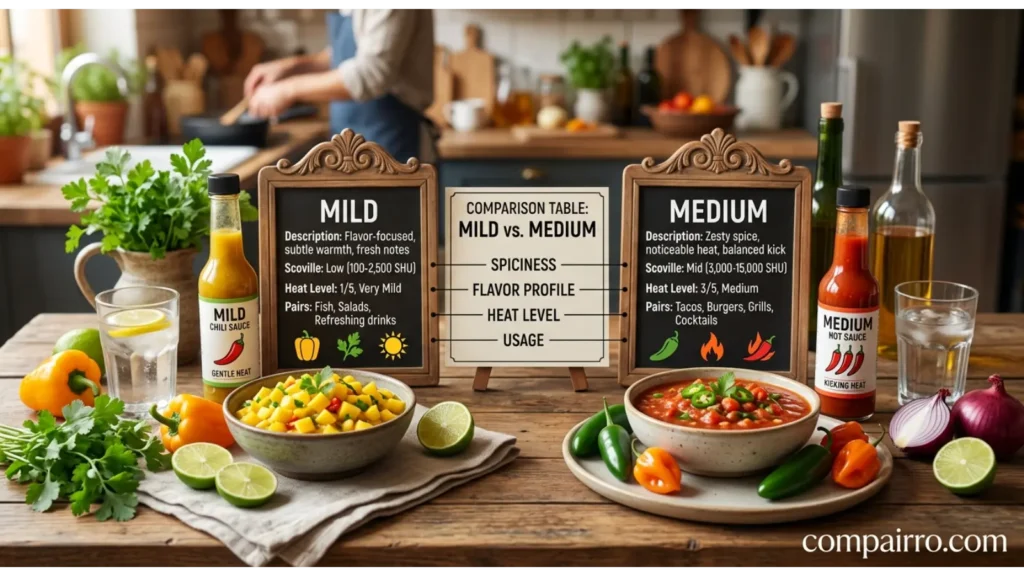 Comparison Table: Mild vs. Medium