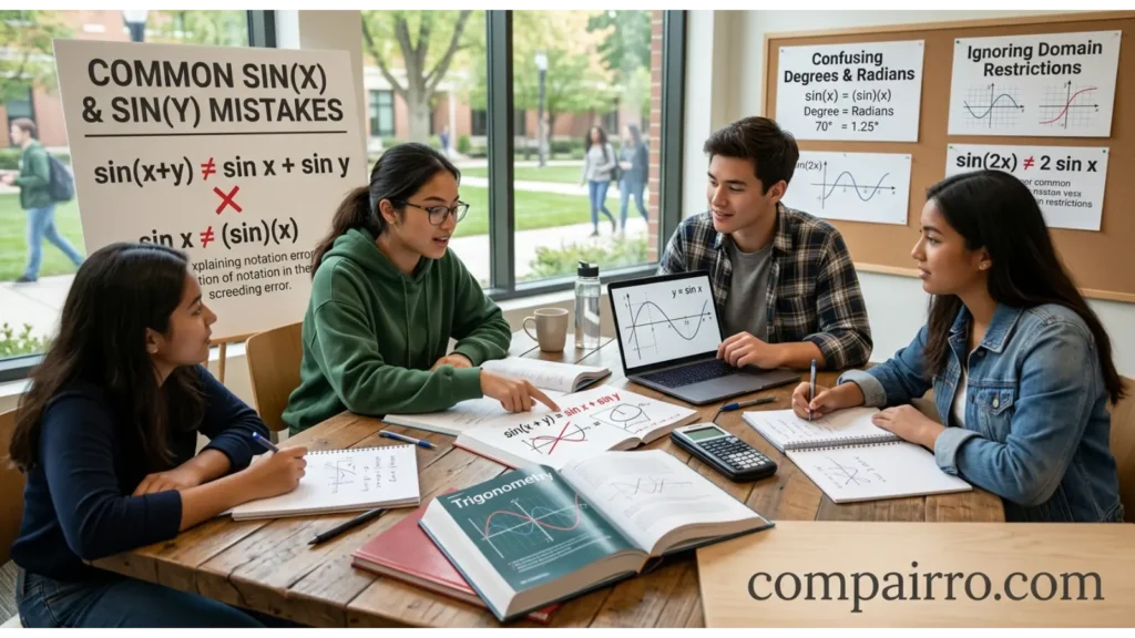 Common Mistakes With Sin X and Y
