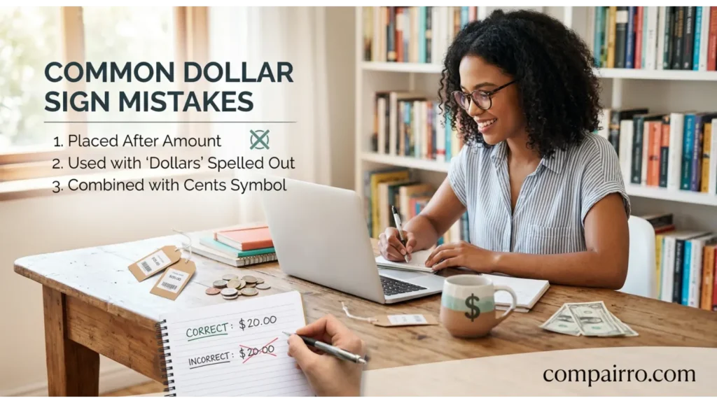 Common Mistakes With the Dollar Sign