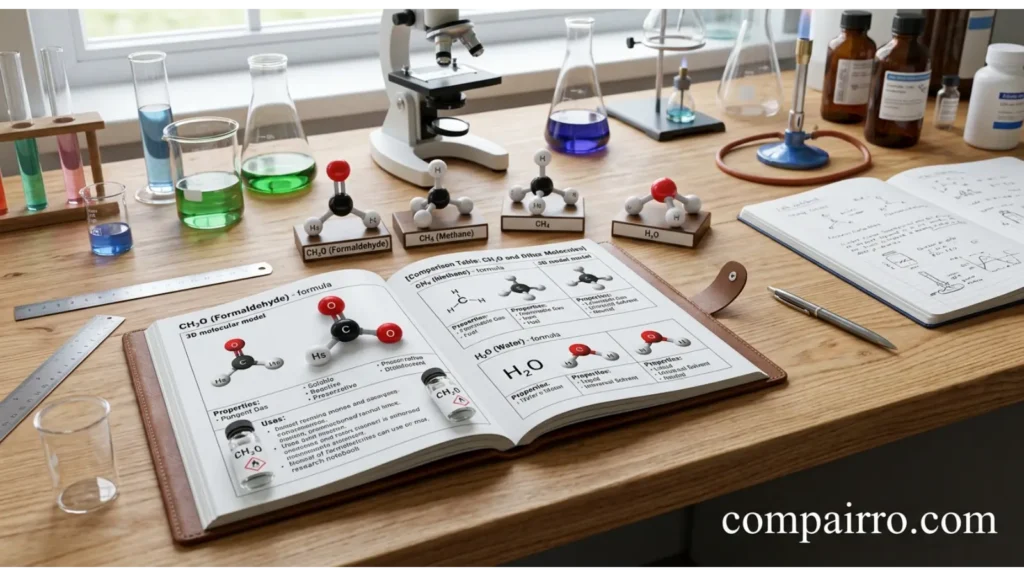 Comparison Table: CH2O and Other Molecules