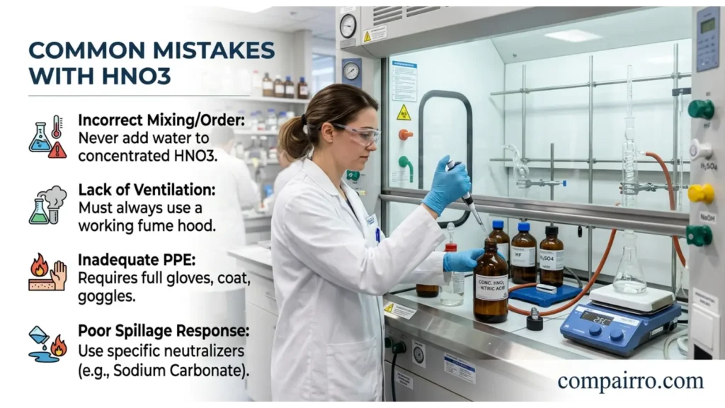 Common Mistakes With HNO3