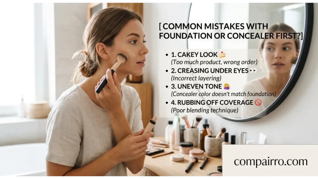Common Mistakes With Foundation or Concealer First