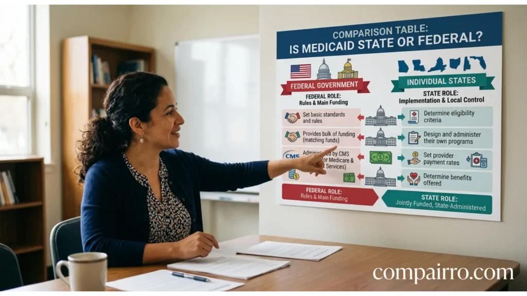 Comparison Table: Is Medicaid State or Federal?