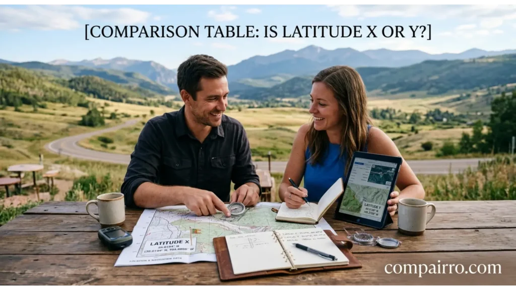 Comparison Table: Is Latitude X or Y?