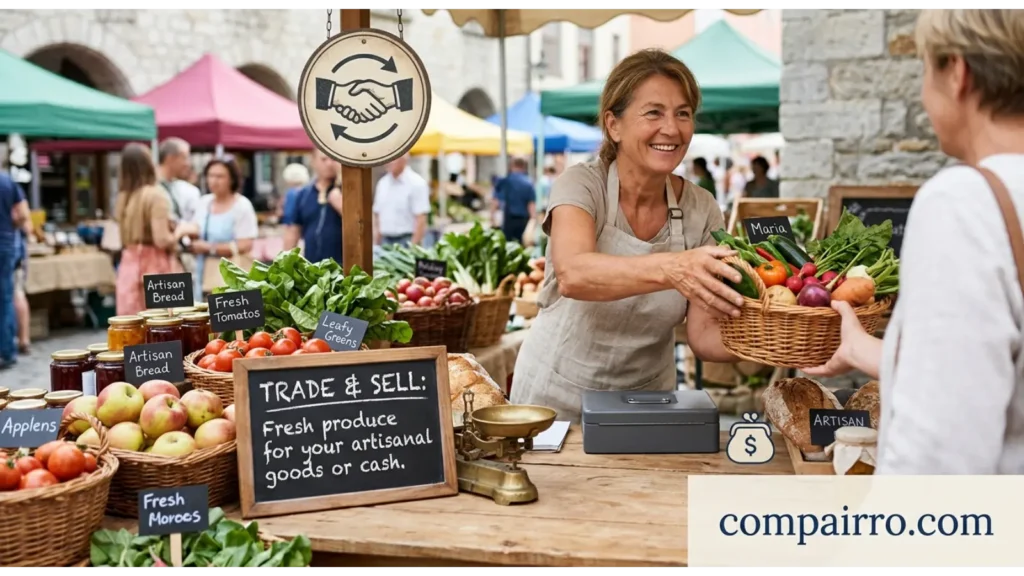Comparison Table: Someone Who Sells or Barters