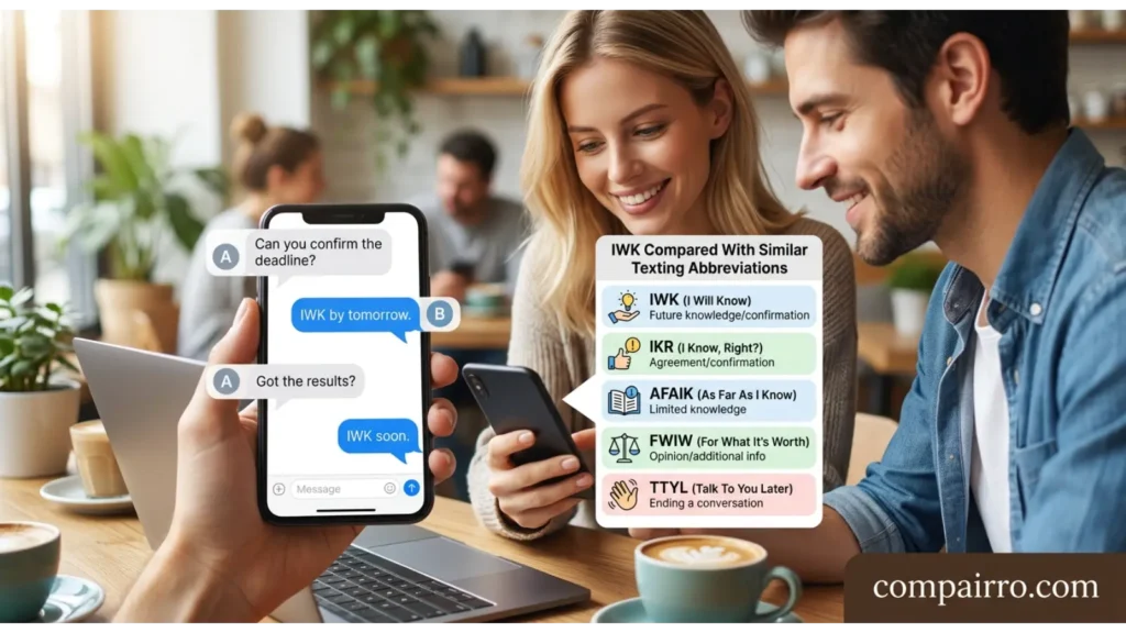 IWK Compared With Similar Texting Abbreviations