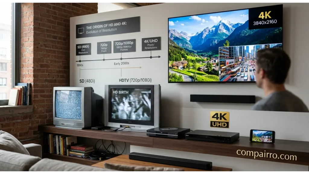 The Origin of HD and 4K