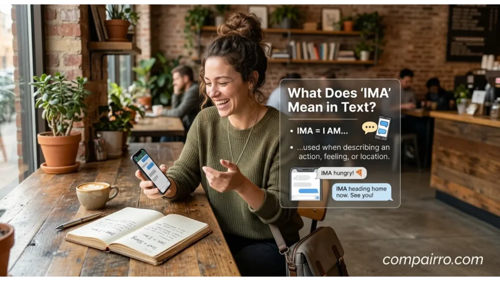 What Does IMA Mean in Text?